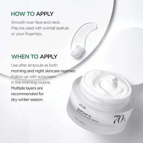 Heartleaf 70% Intense Calming Cream